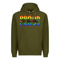 Army Green proud to be me Premium Hoodie - Artiststas