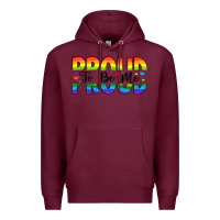 Burgundy proud to be me Premium Hoodie - Artiststas
