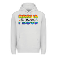 Dove Grey proud to be me Premium Hoodie - Artiststas