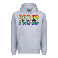 Heather Grey proud to be me Premium Hoodie - Artiststas