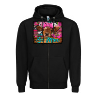 Black be mine valentine's day cow Zipper Hoodie - Jasminsmagicworld