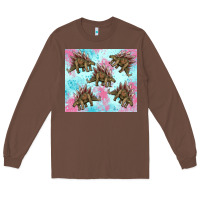 Chestnut dinosaur stegosaurus Long Sleeve Tee - Artiststas