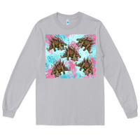 Moon Dust dinosaur stegosaurus Long Sleeve Tee - Artiststas