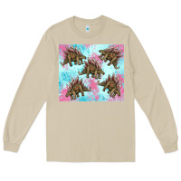 Mushroom dinosaur stegosaurus Long Sleeve Tee - Artiststas