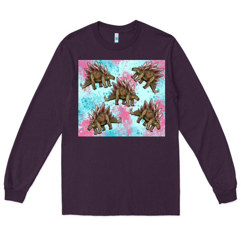 Dinosaur Stegosaurus Long Sleeve Tee by Artiststas | Teevron