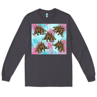 Smoke dinosaur stegosaurus Long Sleeve Tee - Artiststas