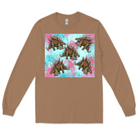 Toasted Coconut dinosaur stegosaurus Long Sleeve Tee - Artiststas