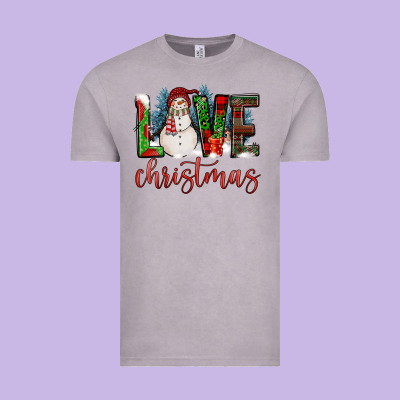 Love Christmas Vintage Tee Designed By Fadigitalartstudio