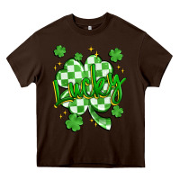 Chocolate Brown lucky Heavy Core Tee - Artiststas