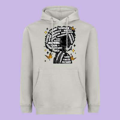 Black Woman Quotes Heavyweight Hoodie Designed By Maliassmallbusiness