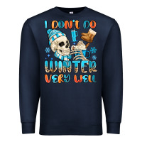 Navy i don't do winter very well Premium Sweatshirt - MaliasSmallBusiness