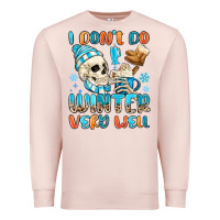 Pale Pink i don't do winter very well Premium Sweatshirt - MaliasSmallBusiness