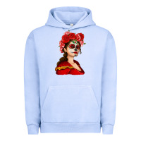 Pigment Grape Ice Sugar skull girl Urban Hoodie - NancyCooperArtShop