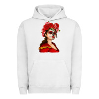 Pigment Lunar Rock Sugar skull girl Urban Hoodie - NancyCooperArtShop