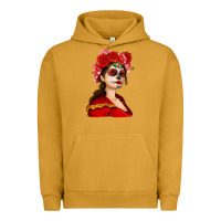 Pigment Peanut Butter Sugar skull girl Urban Hoodie - NancyCooperArtShop