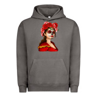 Pigment Tornado Sugar skull girl Urban Hoodie - NancyCooperArtShop