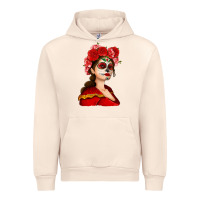 Sandshell Sugar skull girl Urban Hoodie - NancyCooperArtShop