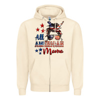 Sandshell All American Mama Zipper Hoodie - LillyAllenDesigns