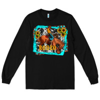 Black western rodeo Long Sleeve Tee - JahusDesignShop