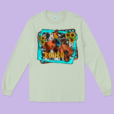 Western Rodeo Long Sleeve Tee Designed By Jahusdesignshop