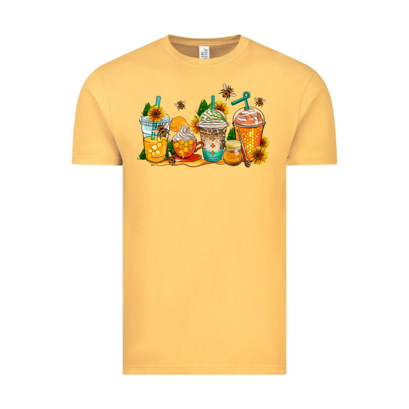 Bumble Bee Coffee Cups Vintage Tee by AdoDesignShop | Teevron