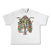 Lunar Rock Christmas Rib Cage Urban Heavy Tee - FaDigitalArtStudio