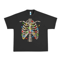 Pigment Black Christmas Rib Cage Urban Heavy Tee - FaDigitalArtStudio