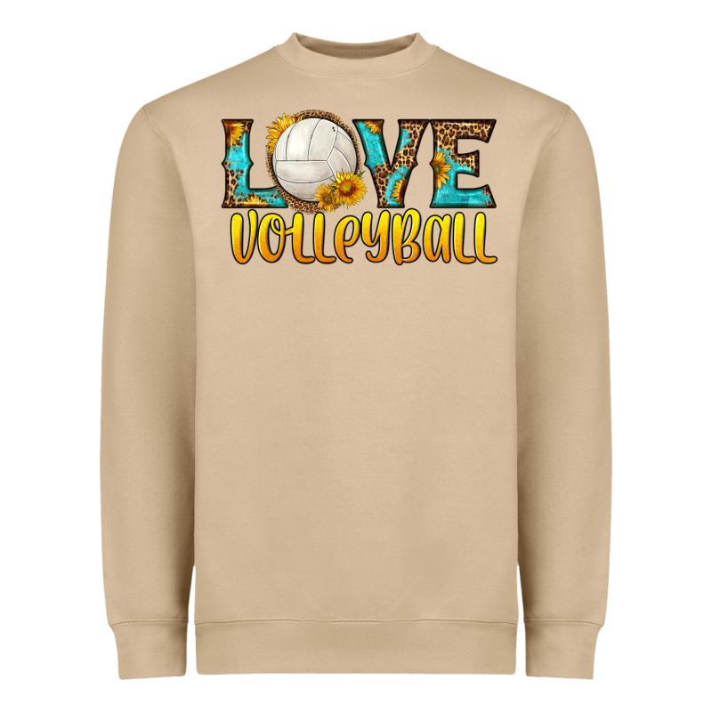 Love Volleyball Heavyweight Sweatshirt by HRA Design Shop | Teevron