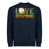 Navy love volleyball Heavyweight Sweatshirt - HRA Design Shop