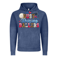 Vintage Denim busy raising ballers volleyball Vintage Hoodie - Zillion Design Studio