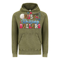 Vintage Olive busy raising ballers volleyball Vintage Hoodie - Zillion Design Studio