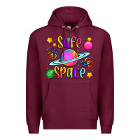Burgundy safe space Premium Hoodie - Artiststas