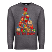 Charcoal Heather tis the season mexican christmas Premium Sweatshirt - MaliasSmallBusiness