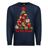 Navy tis the season mexican christmas Premium Sweatshirt - MaliasSmallBusiness