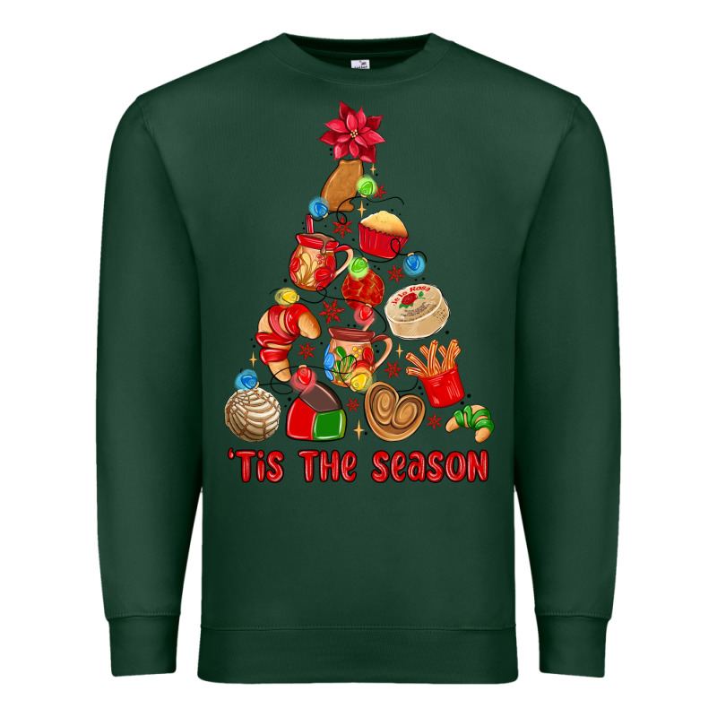 Tis The Season Mexican Christmas Premium Sweatshirt by MaliasSmallBusiness | Teevron
