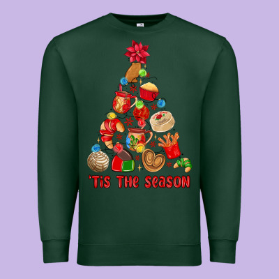 Tis The Season Mexican Christmas Premium Sweatshirt Designed By Maliassmallbusiness