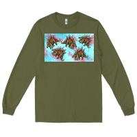 Army Green dinosaur stegosaurus sippy cup Long Sleeve Tee - Artiststas