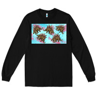 Black dinosaur stegosaurus sippy cup Long Sleeve Tee - Artiststas