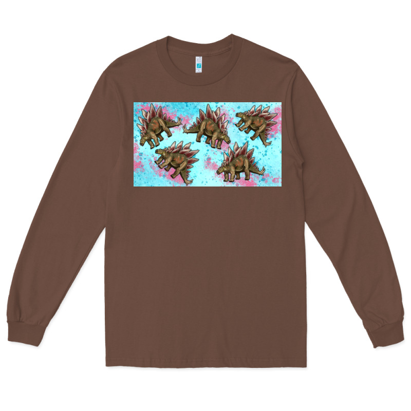 Dinosaur Stegosaurus Sippy Cup Long Sleeve Tee by Artiststas | Teevron