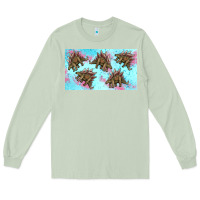 Matcha dinosaur stegosaurus sippy cup Long Sleeve Tee - Artiststas