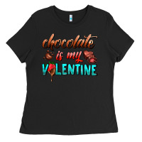 Black chocolate is my valentine Ladies Tee - AdoDesignShop