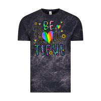 Cloud Black be you tiful Vintage Tee - CowhideDigitalArt