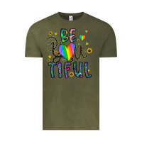 Vintage Olive be you tiful Vintage Tee - CowhideDigitalArt