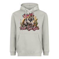 Moon Dust cute but will fight you racoon western Heavyweight Hoodie - NancyCooperArtShop