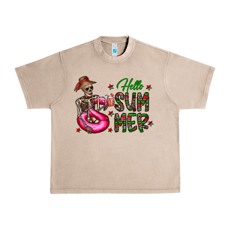 Hello Summer Urban Heavy Tee by CowhideDigitalArt | Teevron