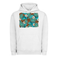 Pigment Lunar Rock Leopard and Turquoise Gemstone Background Urban Hoodie - texasbilliewilder