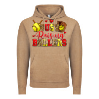 Vintage Coffee busy raising ballers softball Vintage Hoodie - Zillion Design Studio