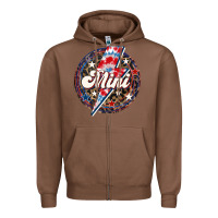 Chestnut Western Mini Patriotic Zipper Hoodie - LillyAllenDesigns