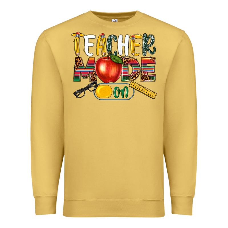 Teacher Mode On Premium Sweatshirt by NancyCooperArtShop | Teevron