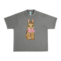 Tornado easter rabbit pink flowers Urban Heavy Tee - BarkalooDesign